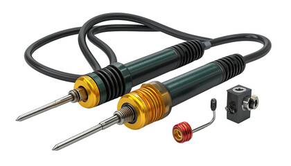 Soldering iron kit, detailed view