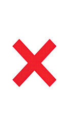 Fototapeta premium Red X on black background (4)