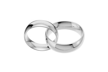 Golden wedding rings. gold illustration with transparent background. Symbols of love and fidelity. Male and female ring interlocked with each other
