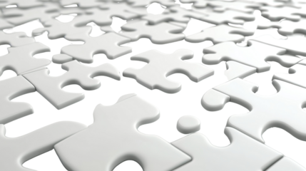 Many jigsaw puzzles