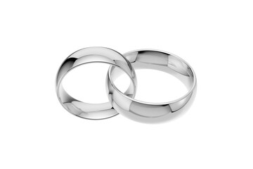 Golden wedding rings. gold illustration with transparent background. Symbols of love and fidelity. Male and female ring interlocked with each other