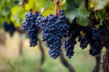 Fototapeta premium Cachos de uvas nas vindimas