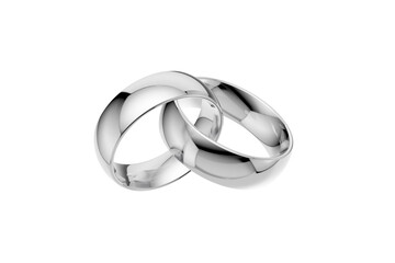 Golden wedding rings. gold illustration with transparent background. Symbols of love and fidelity. Male and female ring interlocked with each other