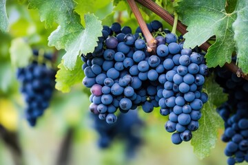 Fototapeta premium Cachos de uvas nas vindimas