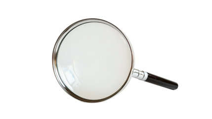 magnifying glass isolated on white