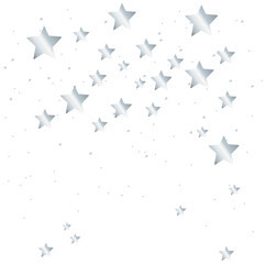 Obraz premium Starry Sky Background with Silver Stars