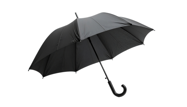 Black umbrella against black background (1)