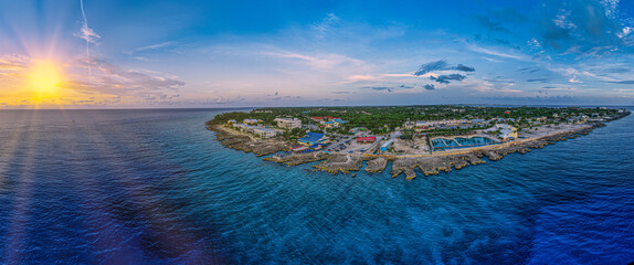 Sunset Panorama Northwest Point Grand