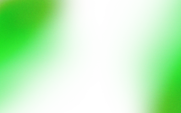 Two vibrant green shapes meet in a X-shape,  with pixelated edges and  a central black void.  A  blurry,  light magenta line  separates