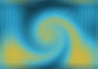 A mesmerizing abstract background featuring a swirling vortex of blue and yellow hues, creating a captivating and dynamic visual experience for the viewer isolated on transparent background