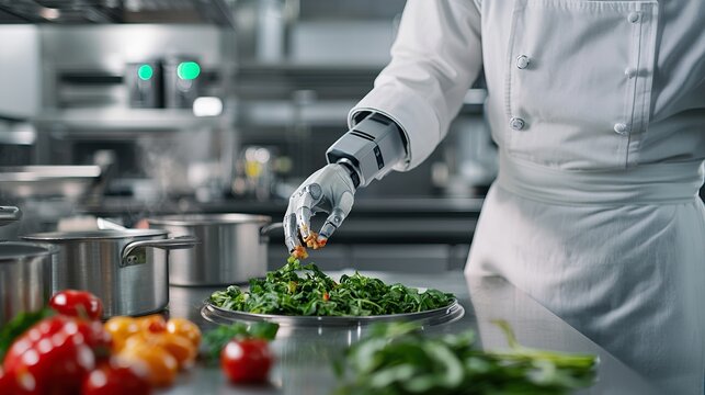 Robotic assistance for cooking in a commercial kitchen, precise ingredient handling, efficient food preparation, automation .1 Job ID: 7ba5c13c-05a7-4b6b-8ae6-bf4c9f5a990c