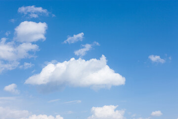 Cool Cloudy Sky Landscape With Atmospheric Weather Formation