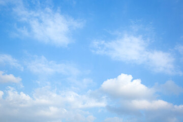 Simple Cloudy Sky Landscape With Minimalist Natural Beauty