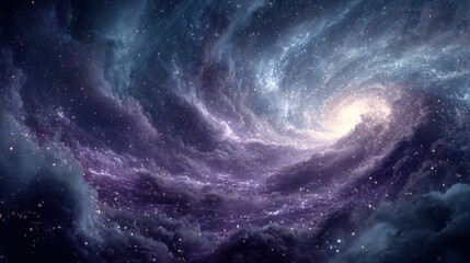 Obraz premium Swirling Vortex of Deep Cosmic Energy in Stunning Universe Scene