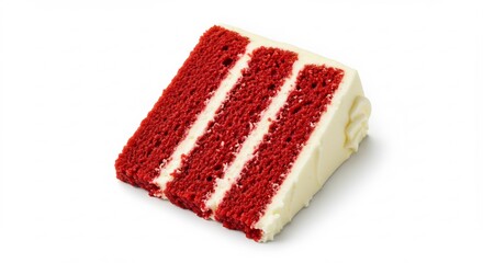 Samtig weicher Rotweinkuchen leuchtet warm auf hellem Hintergrund. AI Generated