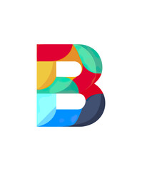 Colorful letter b design