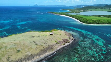 aerial view of the river