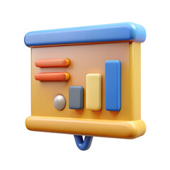 3D Presentation Board Icon