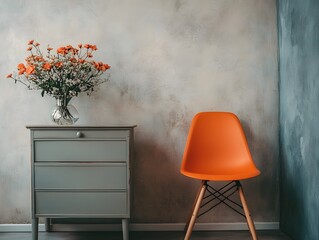 Elegant vintage-inspired living room interior with antique decor, soft natural light, and warm textures