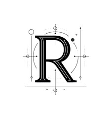 Capital letter r design