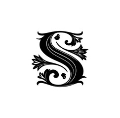 Ornate letter s design
