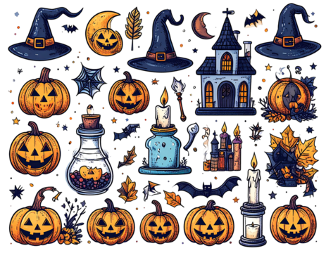 Halloween graphic collection - Powered by Adobe