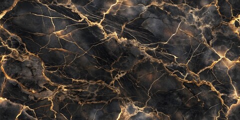 Luxurious Black Marble With Golden Veins Stunning Texture And Elegant Design Perfect For High End Projects And Interior Decor