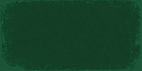 Old vintage green chalkboard wall with grunge texture is a blank school background for your design or illustration