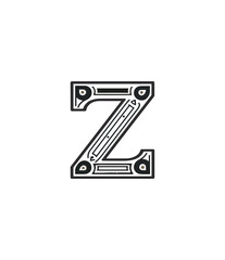 Ornate letter z design