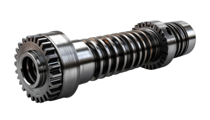 Detailed close-up of a complex mechanical device