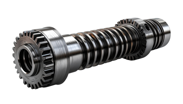 Detailed close-up of a complex mechanical device