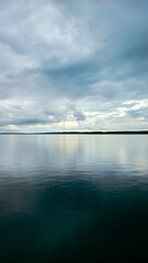clouds over the lake