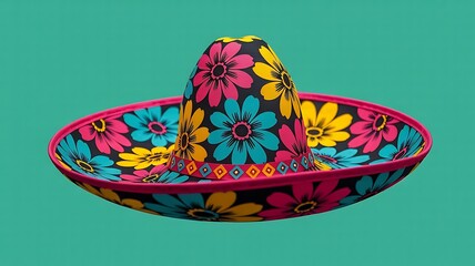 Colorful floral sombrero flowers pink