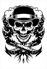 demon skull smoke chigaret