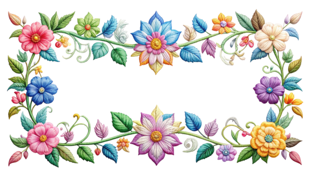 Ornate floral border