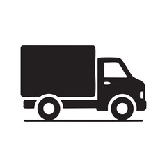 Fototapeta premium Delivery Truck Icon a Symbol of Transportation Logistics and Commerce Representing Cargo and Shipment for Business Purposes and E-commerce Activities