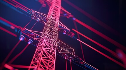 Smart energy grid display glowing graph lines, real-time data flow, intricate interface, power visualization.  