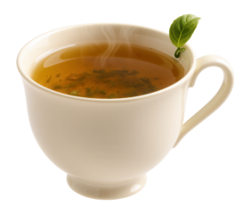 Herbal tea in a cup.