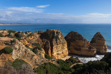 Algarve Coastline In Portugal