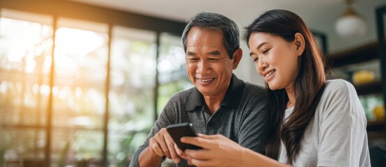 elderly man using smartphone