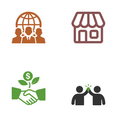 Construction worker icon and business people vector illustration design