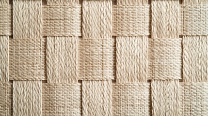 Sound-absorbing wall panel intricate texture, woven fibers, subtle shadows, acoustic pattern 