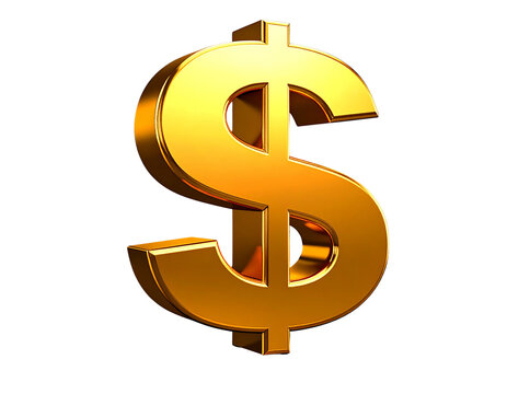 Firefly_3D illustration of a verified email envelope icon - Firefly_A shiny gold dollar sign symbol against a black background, representing wealth, fina 