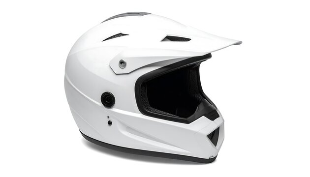 White motocross helmet - Powered by Adobe