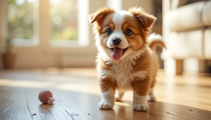 Cute little puppy or cute little dog