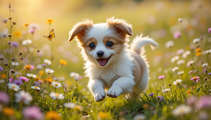 Cute little puppy or cute little dog