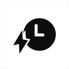 fast icons. simple solid vector