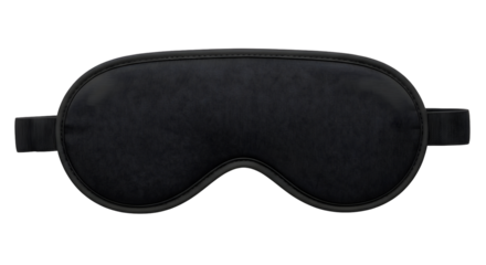 Black Sleep Mask With Textured Surface