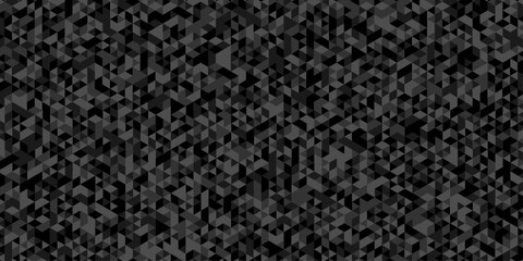 Fototapeta premium Abstract low polygon cubic black gray black vector poly triangle texture geometric pattern composed of triangular. geometric wall tile and metal cube background triangle wallpaper design. 