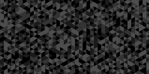 Abstract low polygon cubic black gray black vector poly triangle texture geometric pattern composed of triangular. geometric wall tile and metal cube background triangle wallpaper design.	